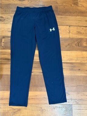 Under Armour Navy Athletic Pants- YXL